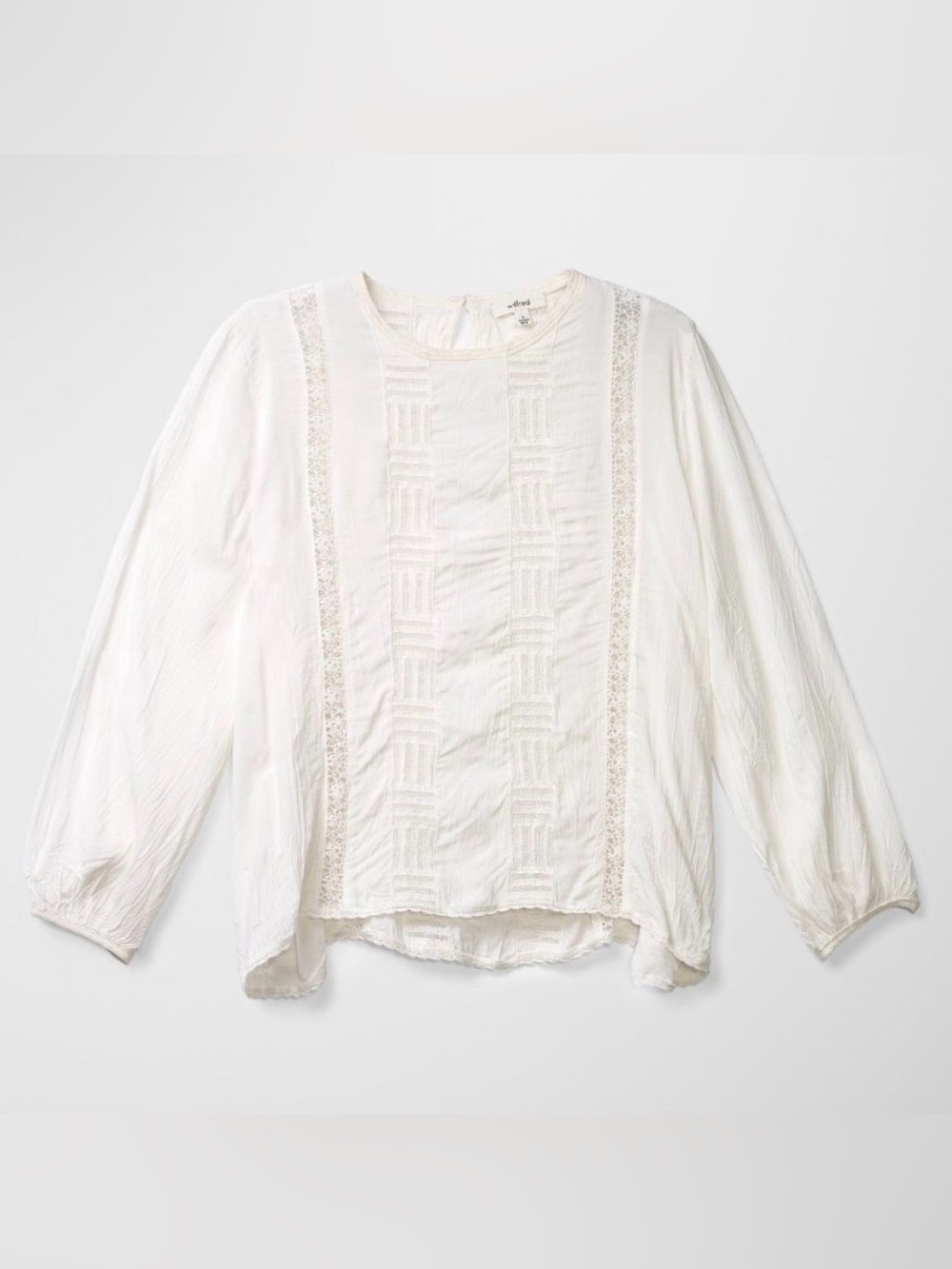 Wilfred Entendre Blouse | Rare Lace Detail French Girl Boho Top, Size S/M - Picture 2 of 10